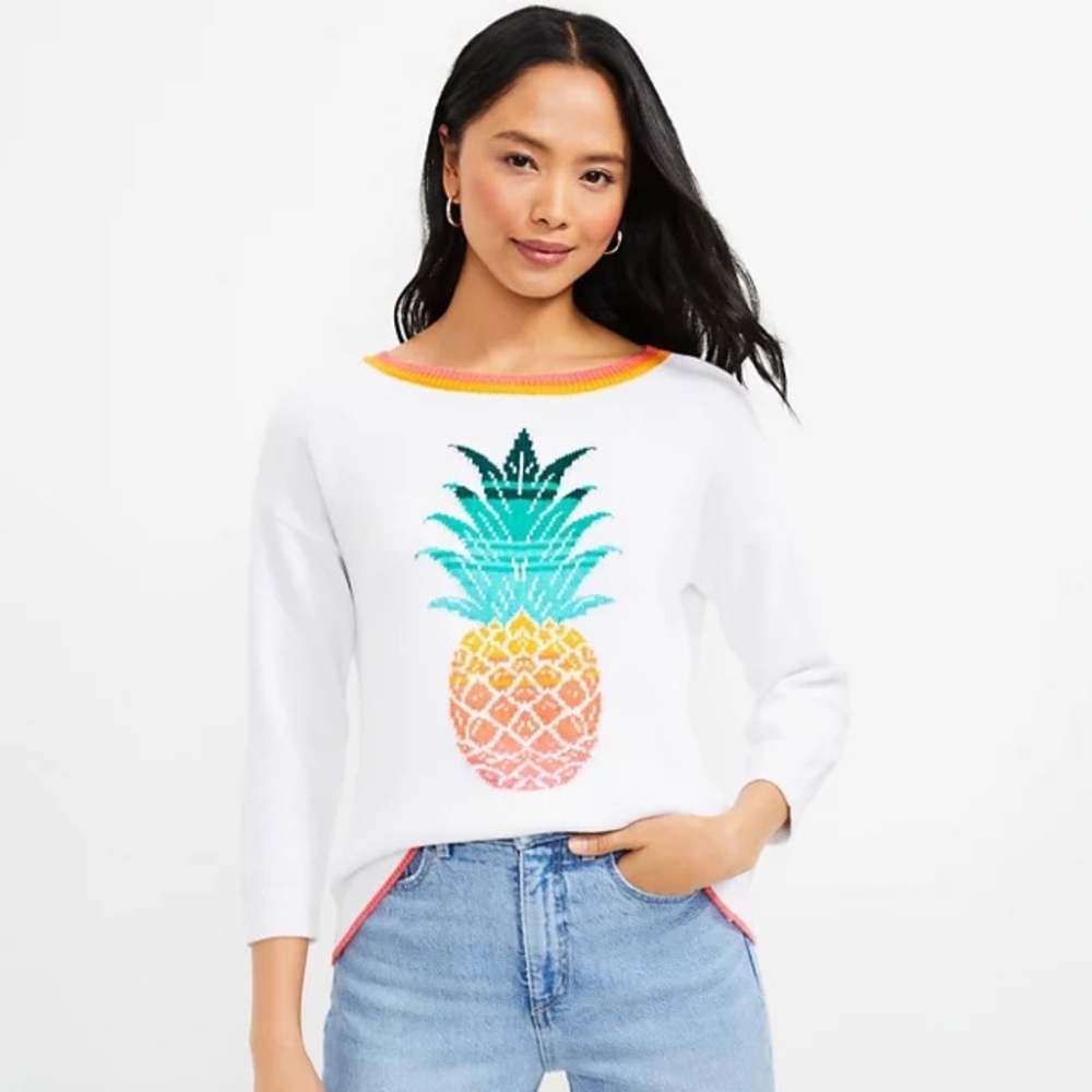 Loft Pineapple Sweater